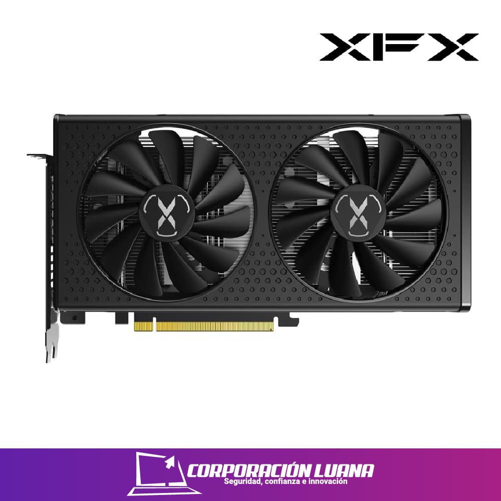 Imagen de TARJETA DE VIDEO XFX SPEEDSTER RX 7600 XT CORE SWIFT 210 ( RX-76PSWFTFY ) X2 FAN | 8GB | 128BIT