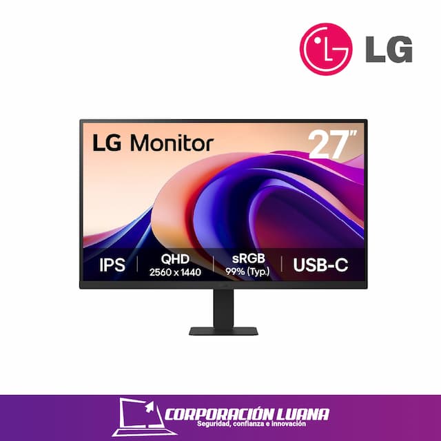 MONITOR LG 27" ( 27U631A-B ) IPS | QHD - 100HZ | HDR10 | 5 MS | USB-C | HDMI