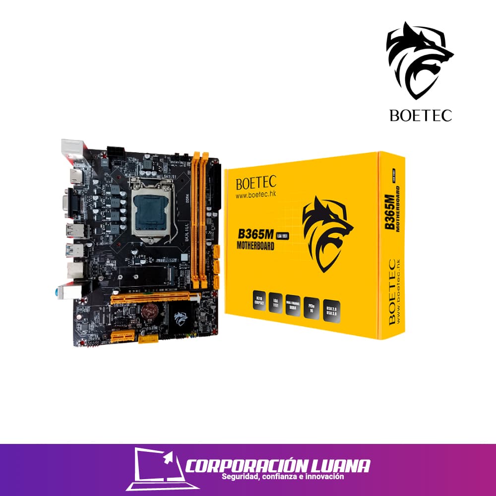 Imagen de MOTHERBOARD BOETEC ( B365M M.2 ) DDR4 | LGA1151