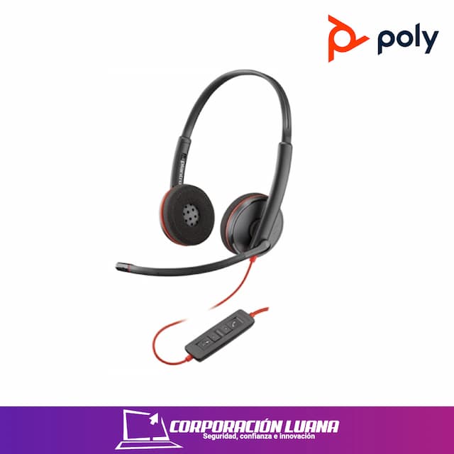 AUDIFONOS GENIUS POLY BLACKWIRE 3220 ( 6407295 ) 35MM | CABLEADO