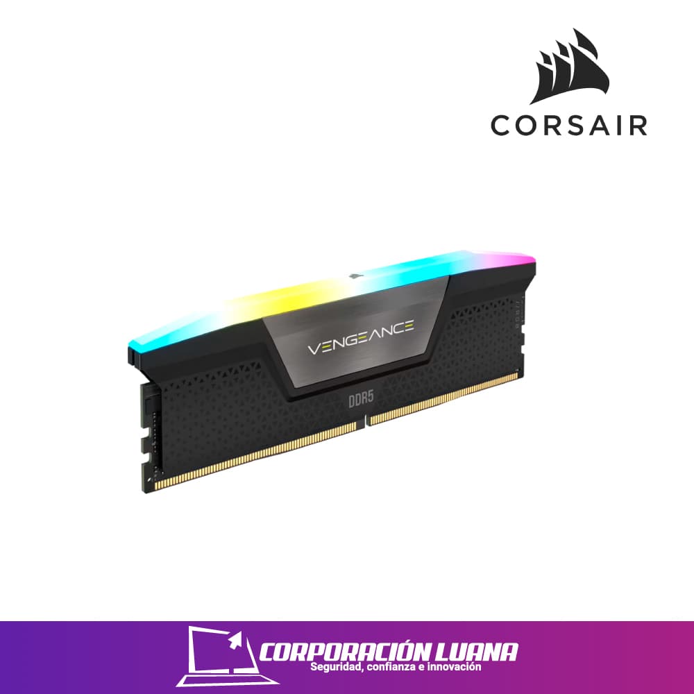 Imagen de MEMORIA RAM CORSAIR VENGEANCE 16GB 5600MHZ ( CMK16GX5M1B5600C40 ) DDR5 | NEGRO