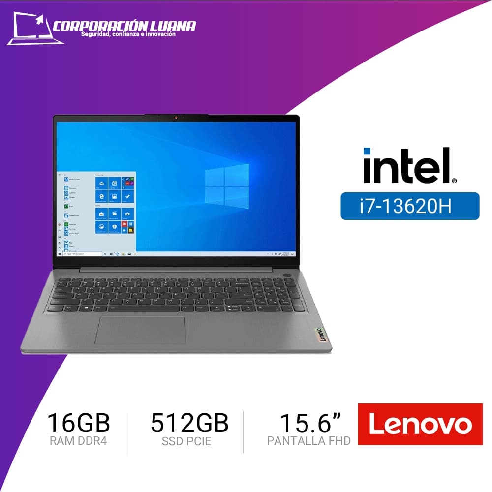 Foto del producto LAPTOP LENOVO V15 G4 IRU INTEL CORE I7 13620H  ( 83A100R1LM ) RAM 16GB DDR4 | SSD 512GB | 15.6" FHD | FREE OS