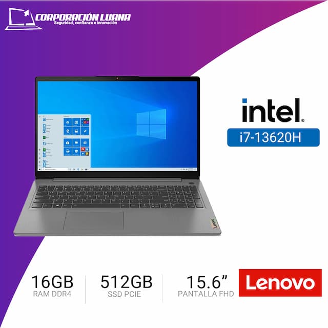 LAPTOP LENOVO V15 G4 IRU INTEL CORE I7 13620H  ( 83A100R1LM ) RAM 16GB DDR4 | SSD 512GB | 15.6" FHD | FREE OS