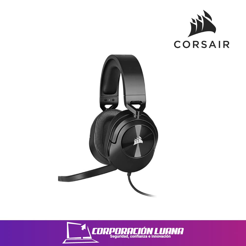 Foto del producto AUDIFONOS C/MICROFONO CORSAIR HS55 SURROUND 7.1 ( CA-9011260-NA ) CARBON | 3.5 MM  -  USB