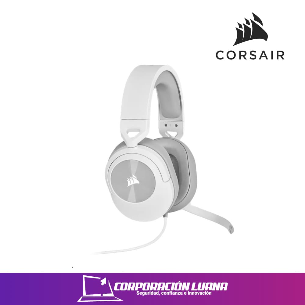 Foto del producto AUDIFONOS C/MICROFONO CORSAIR HS55 STEREO ( CA-9011261-NA ) BLANCO | 3.5 MM