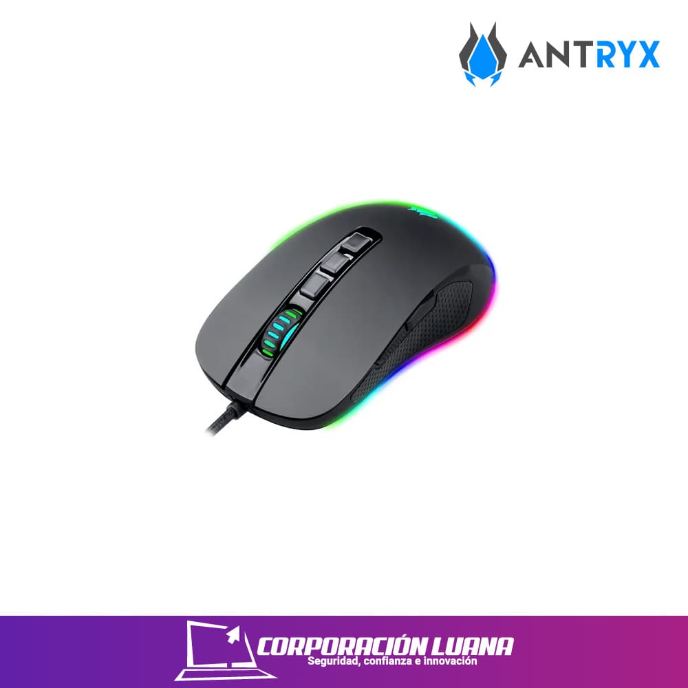 MOUSE GAMER ANTRYX KURTANA ( AGM-6200K ) NEGRO | 12400 DPI | LED -RGB
