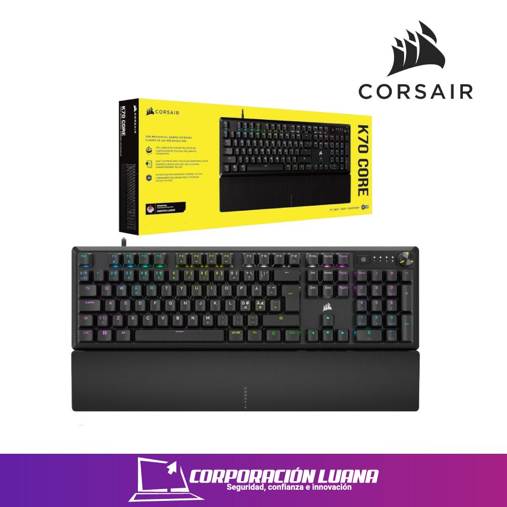 TECLADO MECANICO CORSAIR K70 CORE ( CH-910981E-SP ) NEGRO | USB