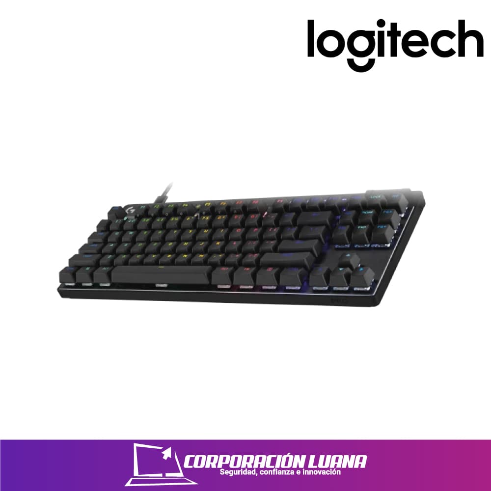 TECLADO GAMING LOGITECH PRO X TKL RAPID  ( 920-013131 ) NEGRO | SWITCH RAPID ANALOGICO | LIGHTSYNC RGB