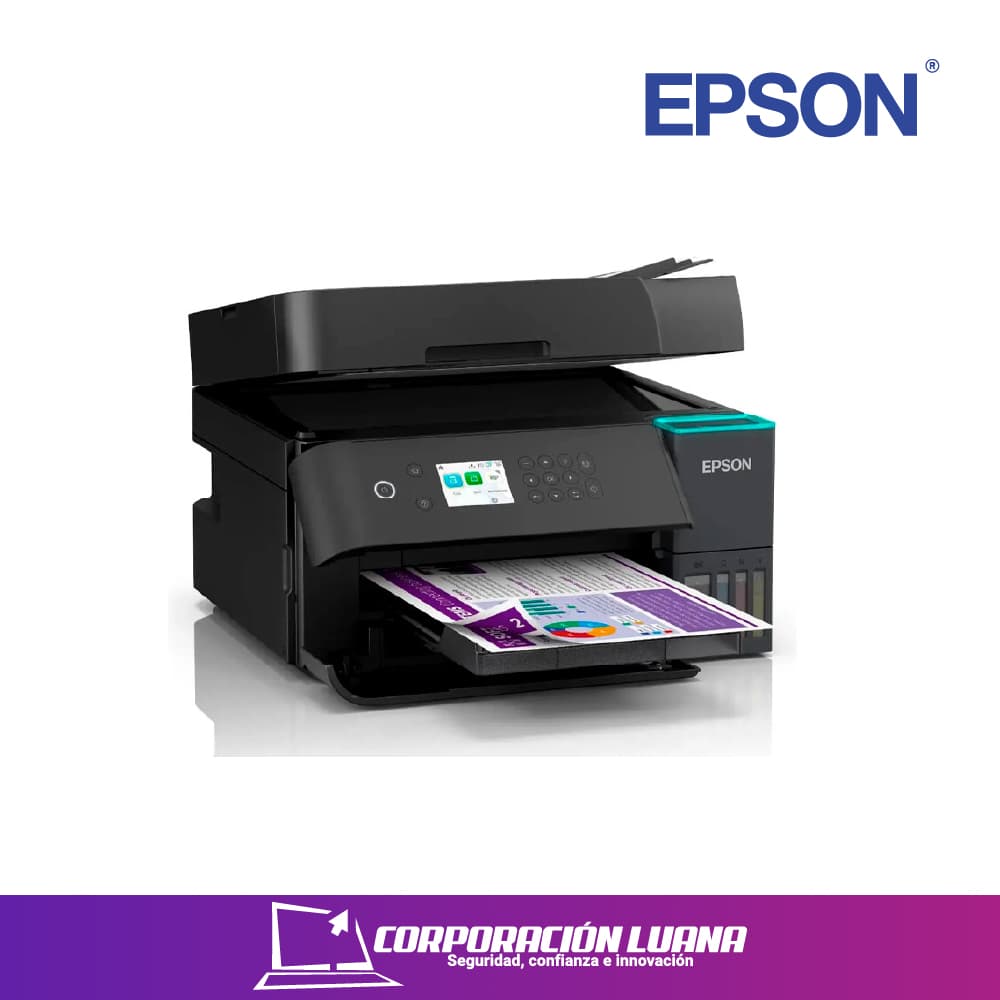 IMPRESORA EPSON MULTIFUNCIONAL ( L6370 ) C/SISTEMA CONTINUO | WIFI - DUPLEX | PANTALLA  | ADF