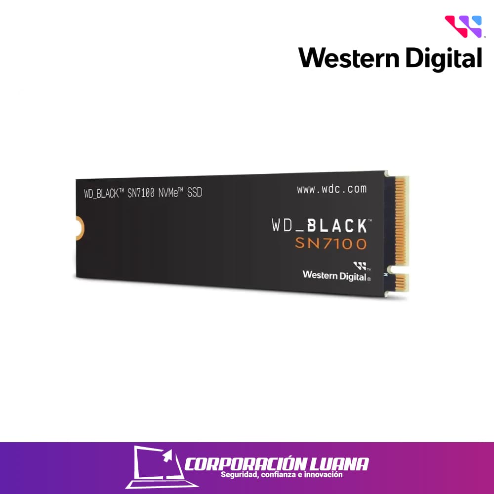 SSD M.2 WESTERN DIGITAL SN7100 4TB ( WDS400T4X0E ) NVME PCIE GEN 4 | LECTURA 7000 MB/S - ESCRITURA 6700 MB/S