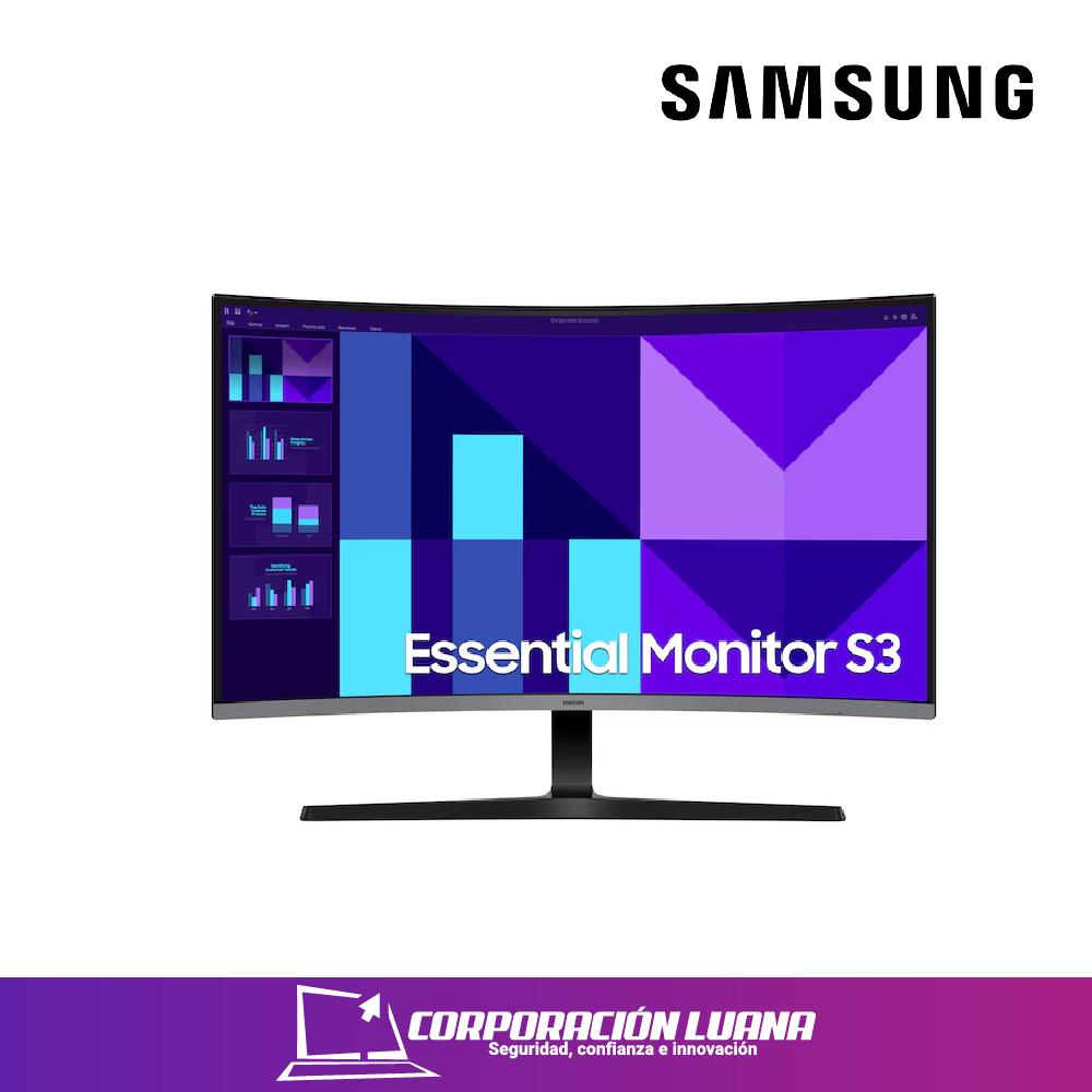 MONITOR SAMSUNG 27" ESSENTIAL S3 D390 CURVO ( LS27D390GANXZA ) VA | FHD - 4MS | 100HZ | HDR10 | HDMI - VGA