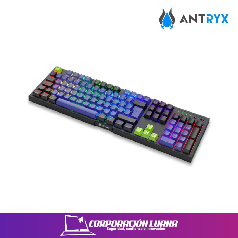 TECLADO MECANICO INALAMBRICO ANTRYX MK865 TRIX ( AMK-865TXKBL-SP ) SWITCH BLUE | LED RGB