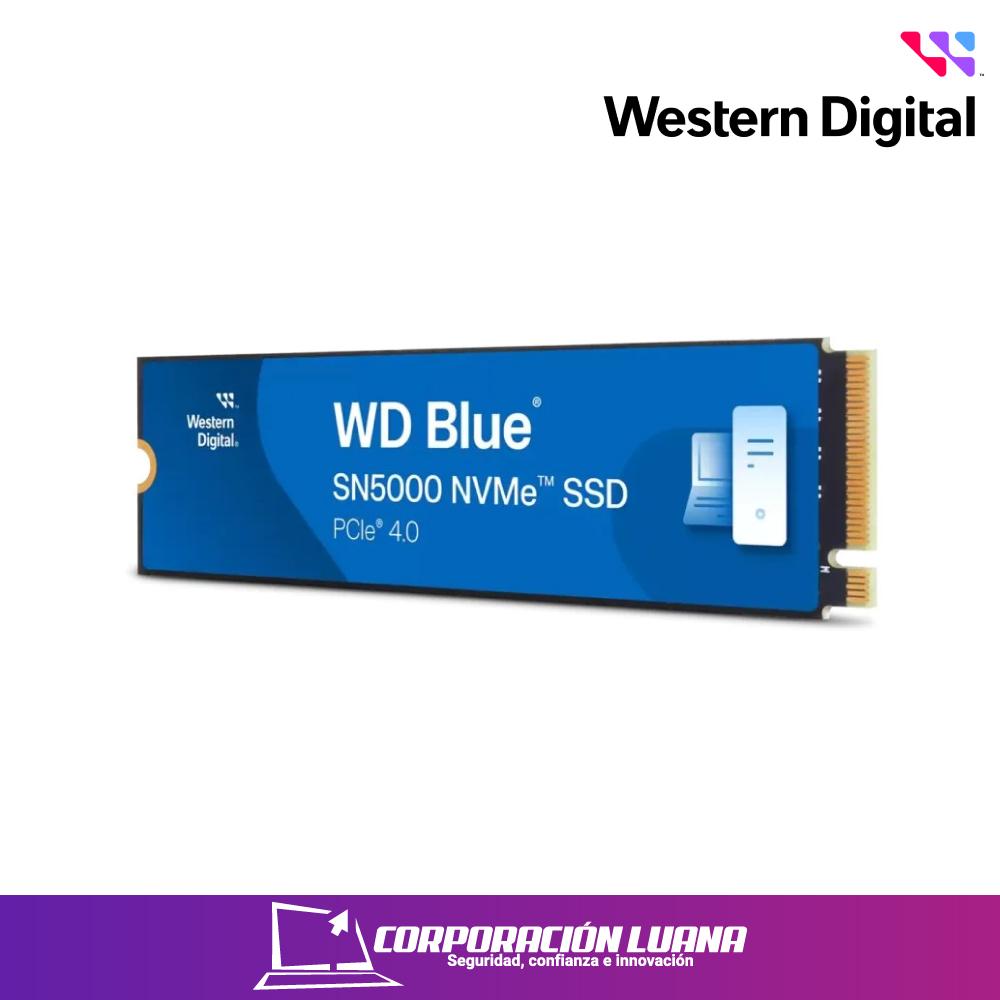 SSD WESTERN DIGITAL BLUE SN5000 500GB ( WDS500G48OE) NVME | PCIE GEN 4X4 | LECTURA 5000MBS | ESCRITURA 4000MBS