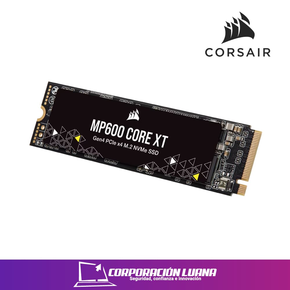 SSD M.2 CORSAIR MP600 CORE XT 1TB ( CSSD-F1000GBMP600XTR2 ) NVME PCIE 4 X4 | LECTURA 5900 MBS - ESCRITURA 5000 MBS