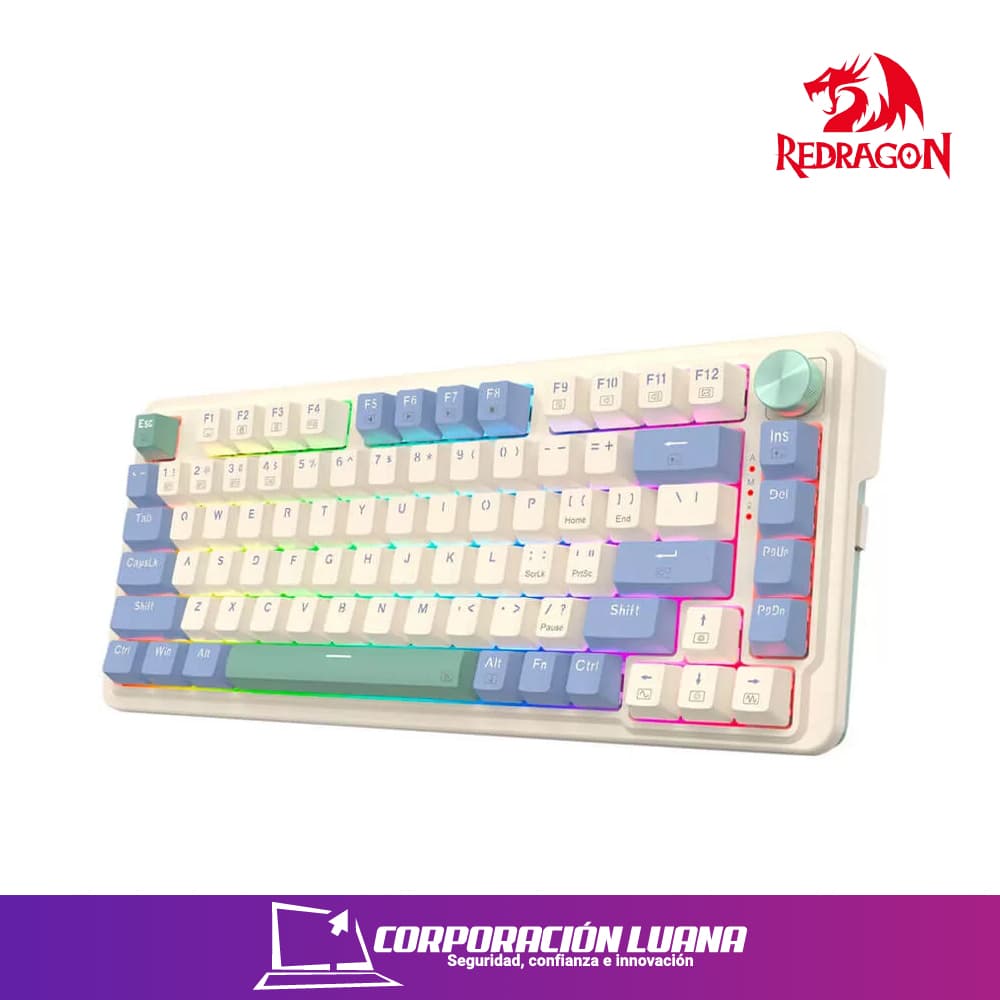 TECLADO REDRAGON UCAL PRO ( K673CPG ) PASTEL | INALAMBRICO | USB - C