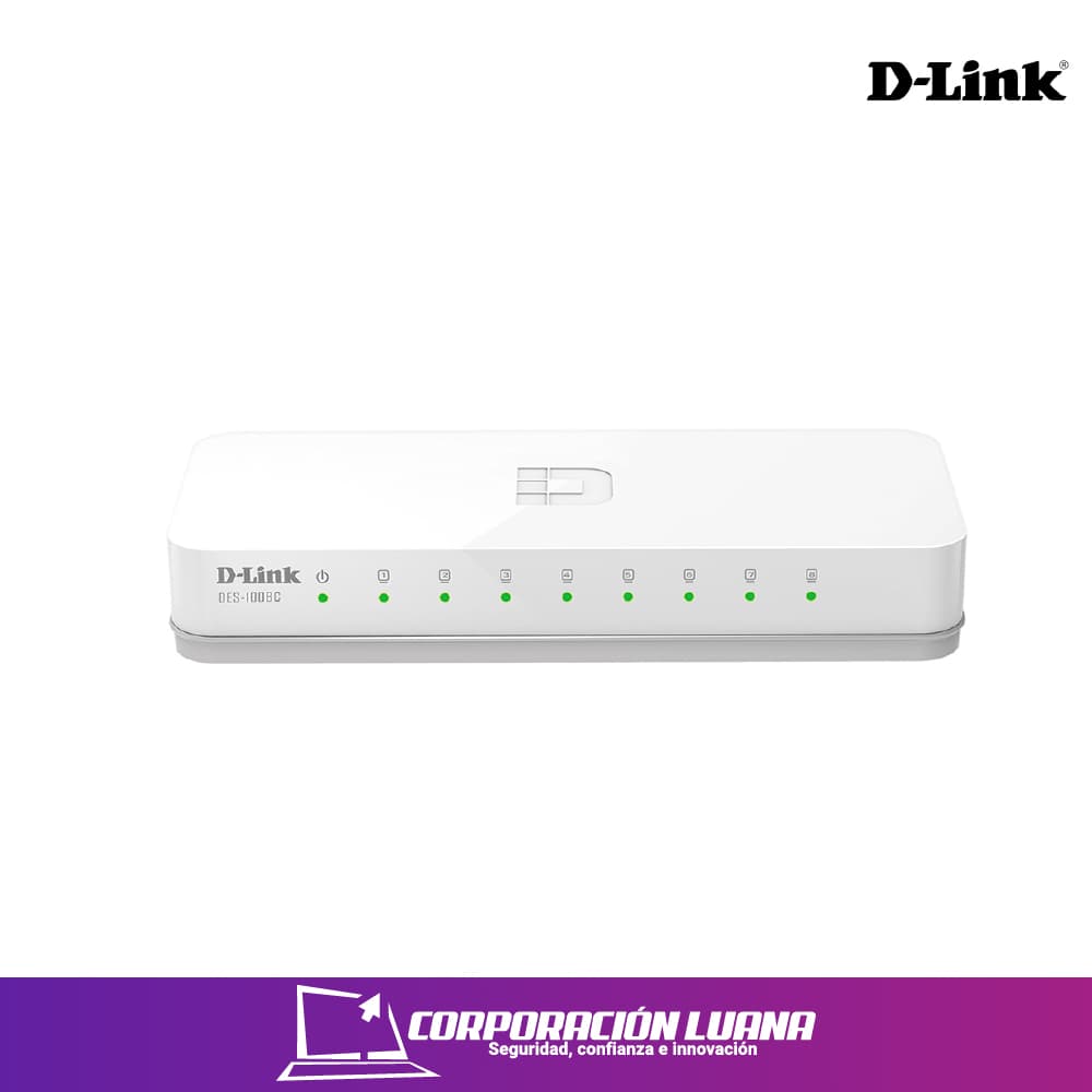 SWITCH D-LINK 8 PUERTOS ( DES-1008C ) 10/100 MBPS