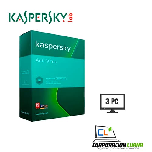 ANTIVIRUS  KASPERSKY ( 083832305611 ) 2020 | 3 PCS