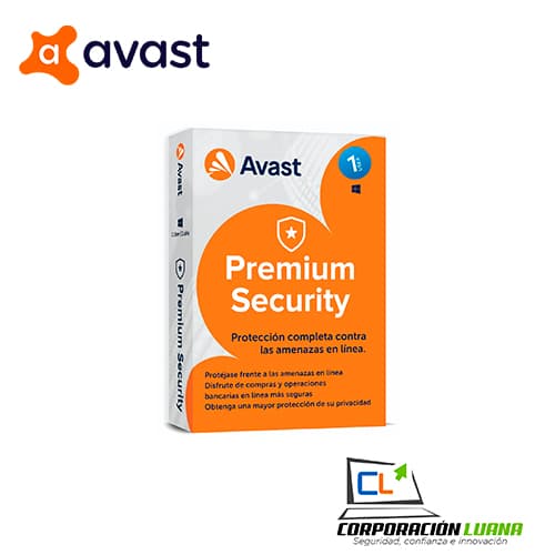 LICENCIA ANTIVIRUS AVAST PREMIUM SECURITY ( 1 USER - 1 PC ) 12 MESES