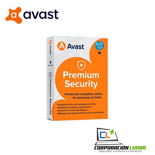 LICENCIA ANTIVIRUS AVAST PREMIUM SECURITY ( 1 USER -1 PC ) 1 + 1 | 12 MESES