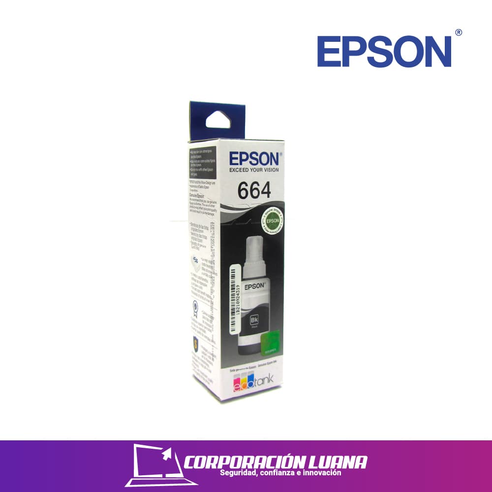 TINTA EPSON T664120-AL NEGRO PAR L200