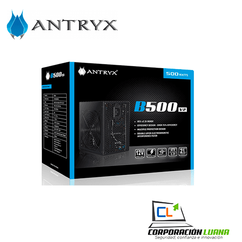 FUENTE DE PODER ANTRYX B500 ( AP-B500RV2 ) 500W