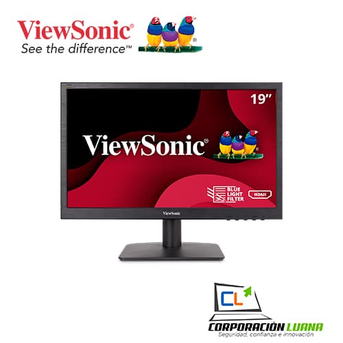 MONITOR 18.5" VIEWSONIC  VA1903H LED/HD VGA/HDMI/VESA