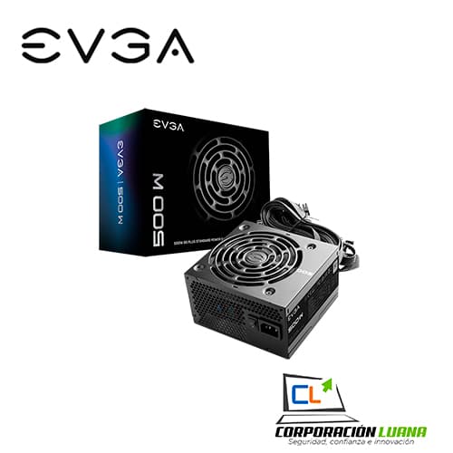 FUENTE DE PODER EVGA 500W ( 100-W1-0500-KR ) 80 PLUS WHITE