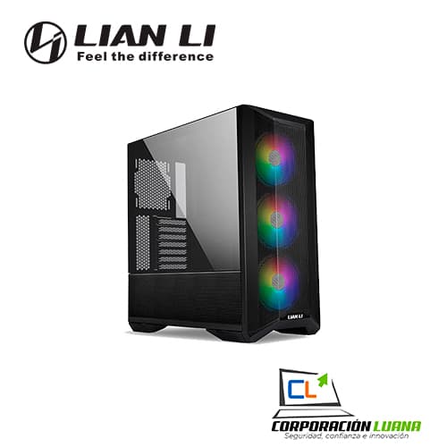 CASE LIAN LI LANCOOL II MESH BLACK ARGB, 2 VIDRIO TEMPLADO