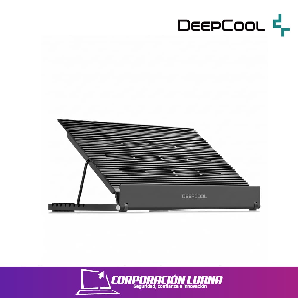 COOLER PARA LAPTOP 100% ALUMINIO 2 VENT. DEEP COOL N9 EX BLACK