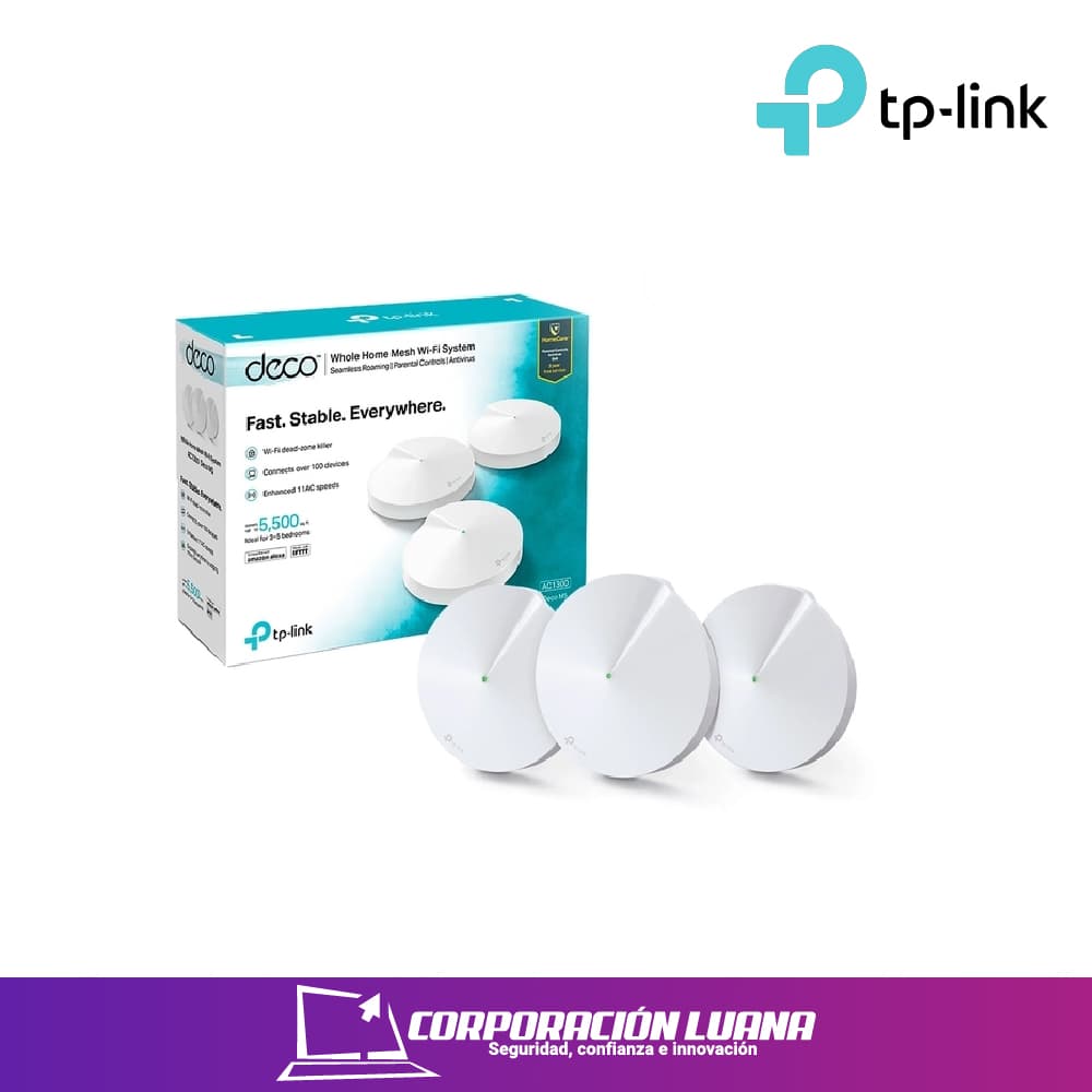 ADAPTADOR DE RED TP LINK (DECO M5-3) MESH AC1300 3 PACK
