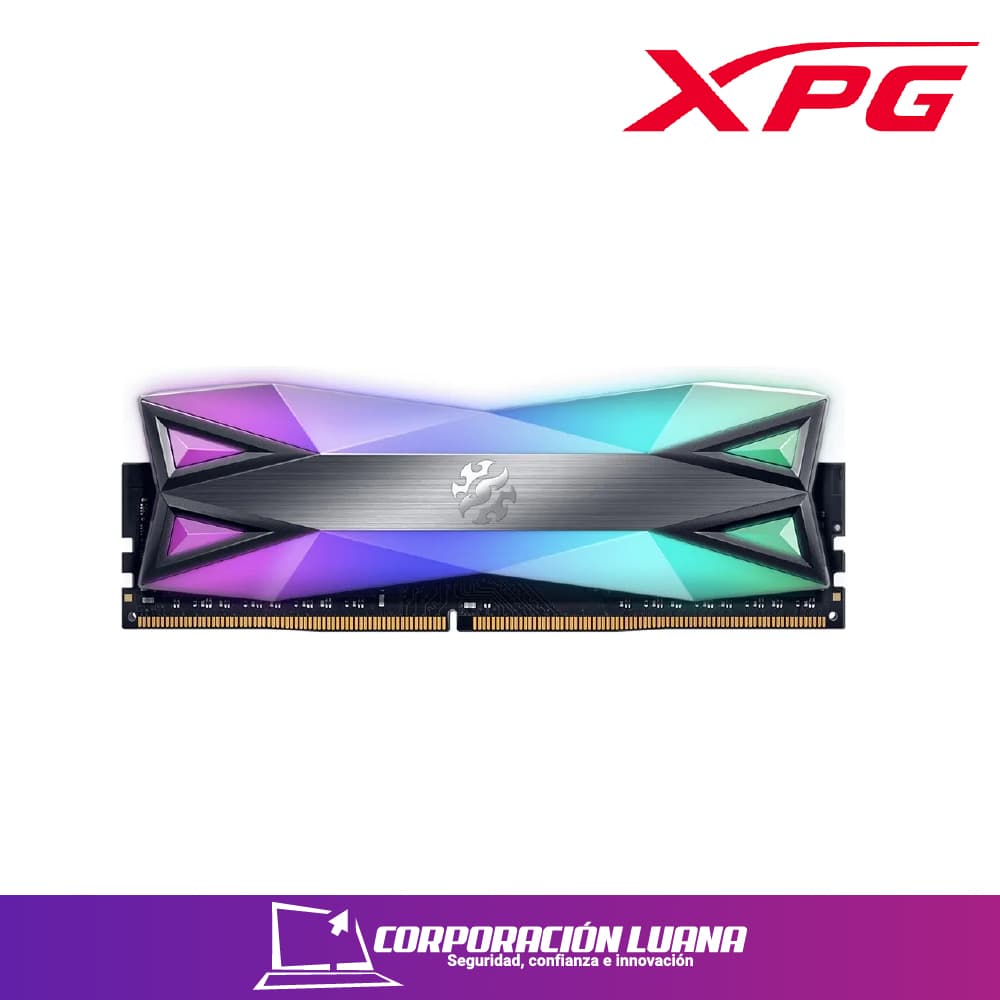 MEMORIA RAM XPG SPECTRIX D60G 8GB 3200MHZ ( AX4U32008G16A-ST60 ) DDR4 | LED RGB