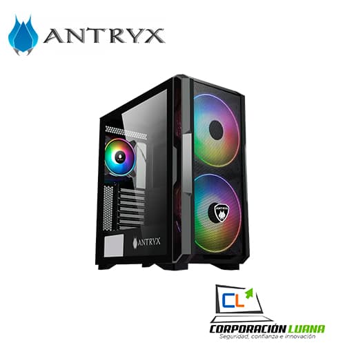 CASE ANTRYX FX CRUISER BLACK, ARGB FAN X3, VIDRIO TEMPLADO &MESH (AC-FX573K)