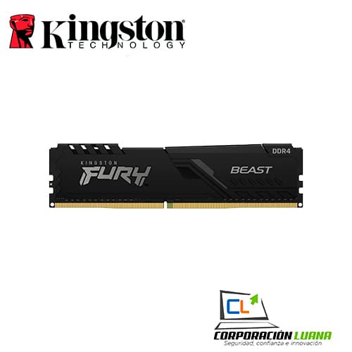 MEMORIA RAM KINGSTON FURY BEAST 16GB 3200 MHZ ( KF432C16BB1/16 ) DDR4 | BLACK