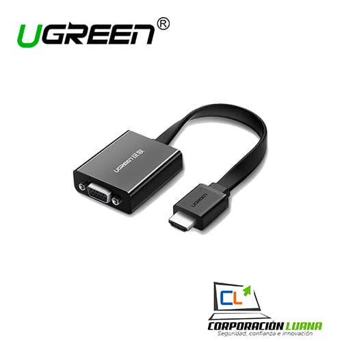 ADAPTADOR UGREEN HDMI A VGA BLACK 40248