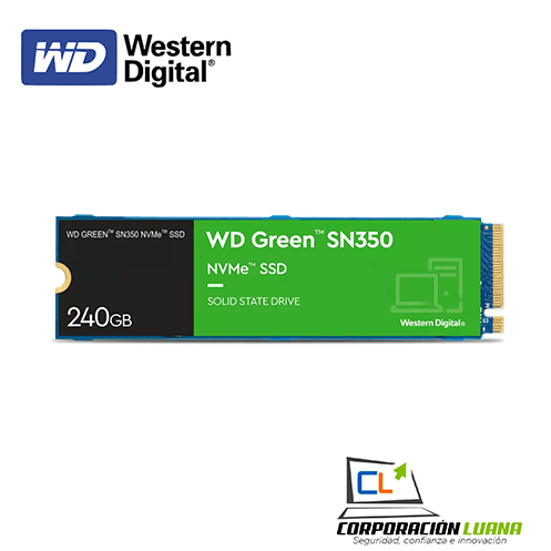SSD WESTERN DIGITAL SN350 250GB ( WDS250G2G0C ) M.2 | NVME | GREEN