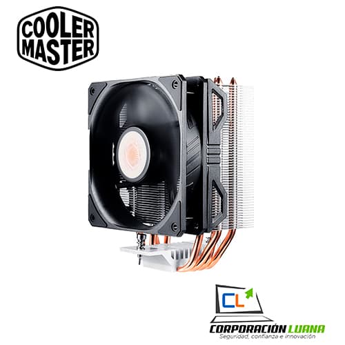 COOLER PROCESADOR COOLER MASTER HYPER 212 V2 ( RR-2V2E-18PK-P2 ) NEGRO