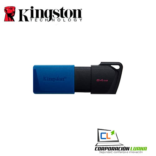 MEMORIA USB KINGSTON DATATRAVELER EXODIA M 64GB ( DTXM/64GB ) AZUL/NEGRO | USB 3.2