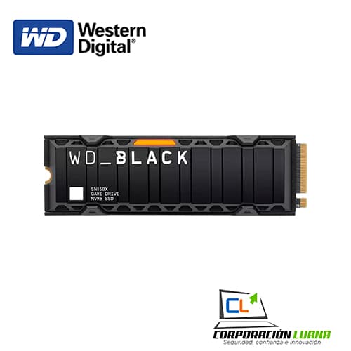 SSD WESTERN DIGITAL SN850X 2TB ( WDS200T2XHE-00BCA0 ) BLACK | NVME | C/DISIPADOR