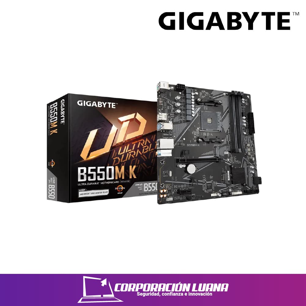 MOTHERBOARD GIGABYTE B550M-K ( MB550GBT00 ) AM4 | DDR4