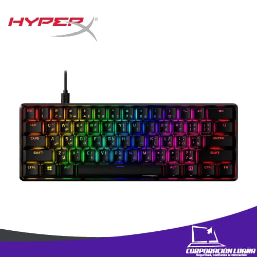 TECLADO MECANICO HYPERX ORIGINS 60 ( 4P5N4AA#ABA ) SWITCH ROJO