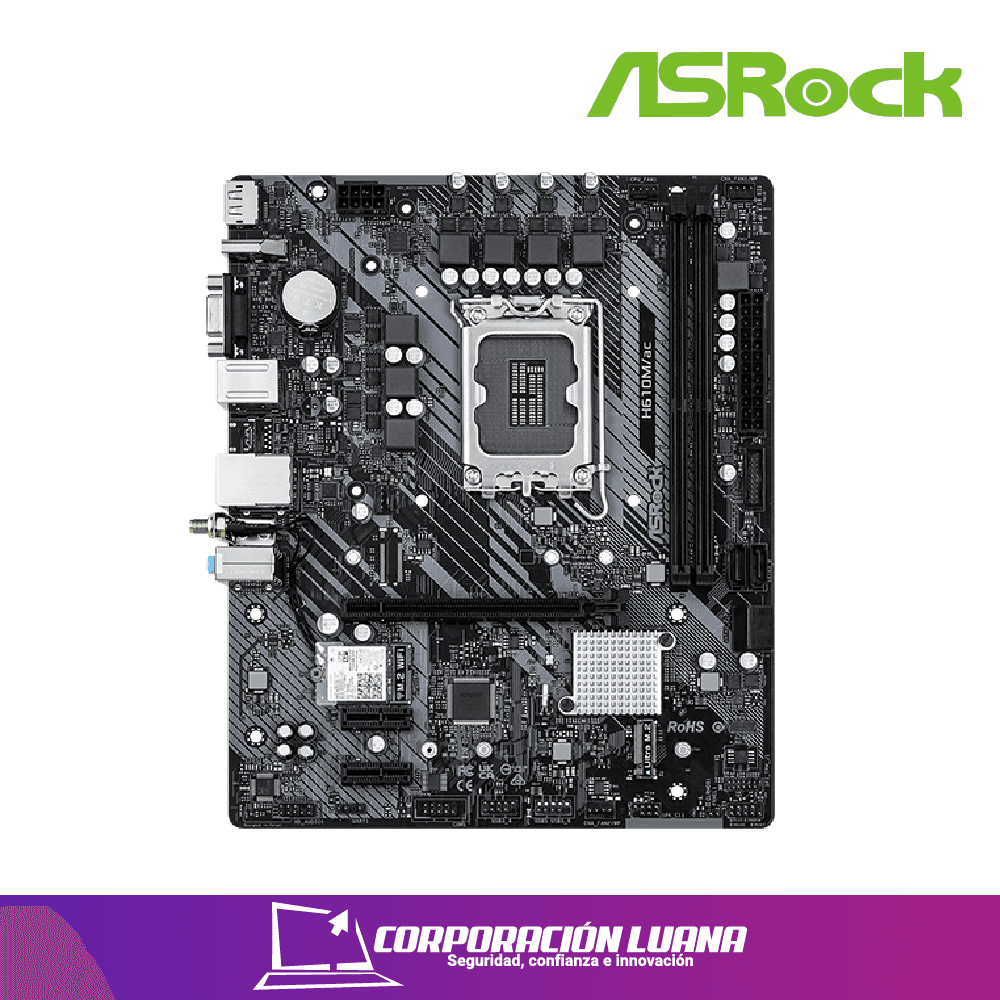 MOTHERBOARD ASROCK H610M AC ( 90-MXBHH0-A0UAYZ ) DDR4 | LGA1700