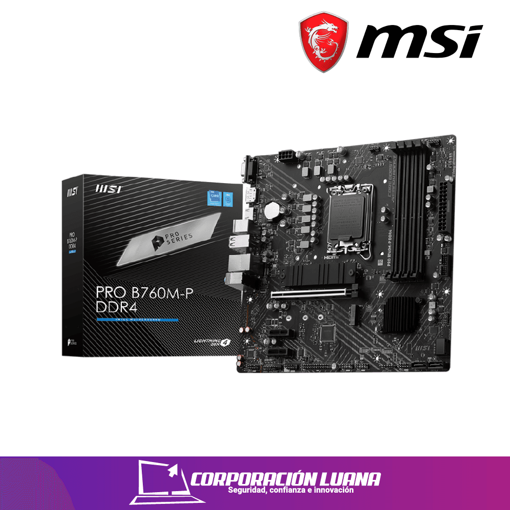 MOTHERBOARD MSI PRO B760M-P ( 911-7E02-006 ) DDR4 | LGA1700