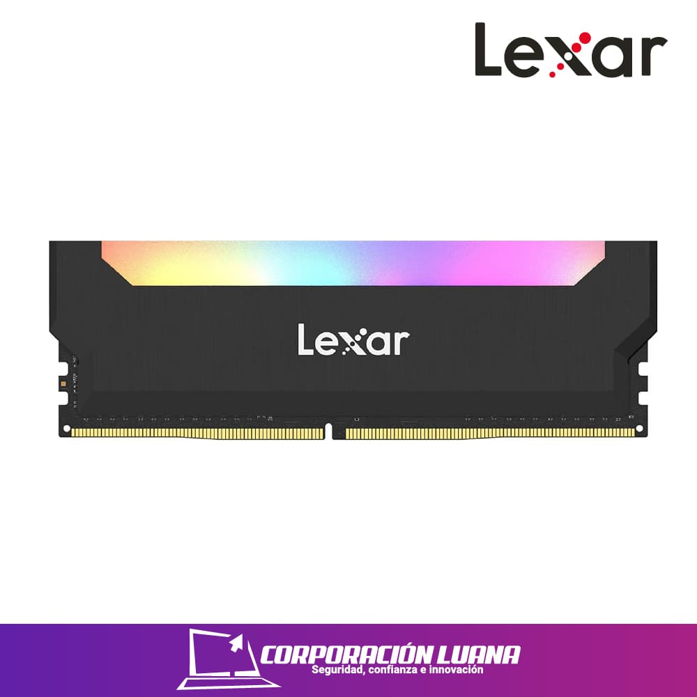MEMORIA RAM LEXAR 8GB 3600 MHZ ( LD4BU008G-R3600GSLA ) DDR4 | LED RGB