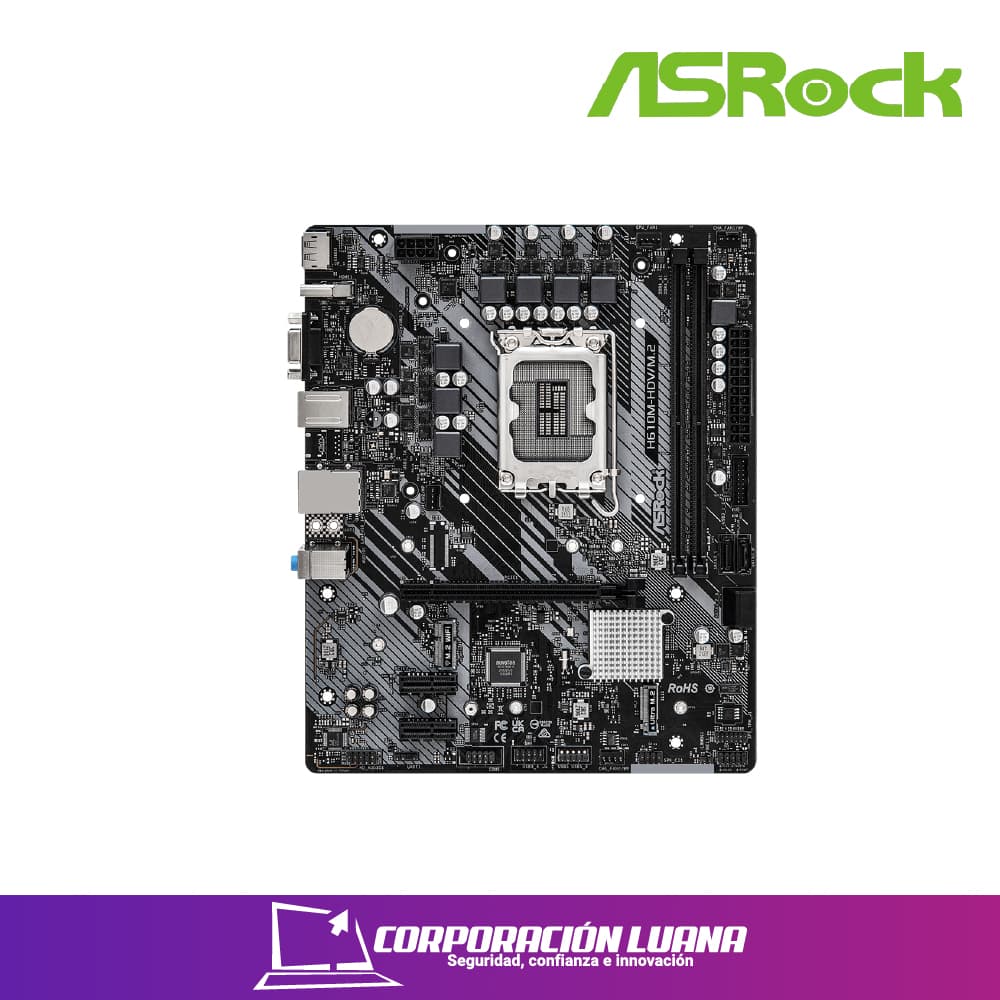 MOTHERBOARD ASROCK H610M HDV M.2 ( 90-MX-BJH0-A0UAYZ ) DDR4 | LGA1700