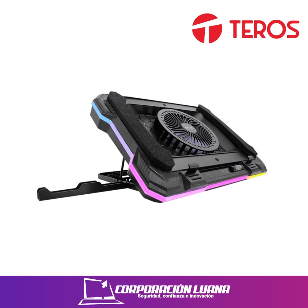 COOLER P/LAPTOP TEROS TE-17133N ( TE7133N ) 14" 19" | LED RGB | X1 FAN