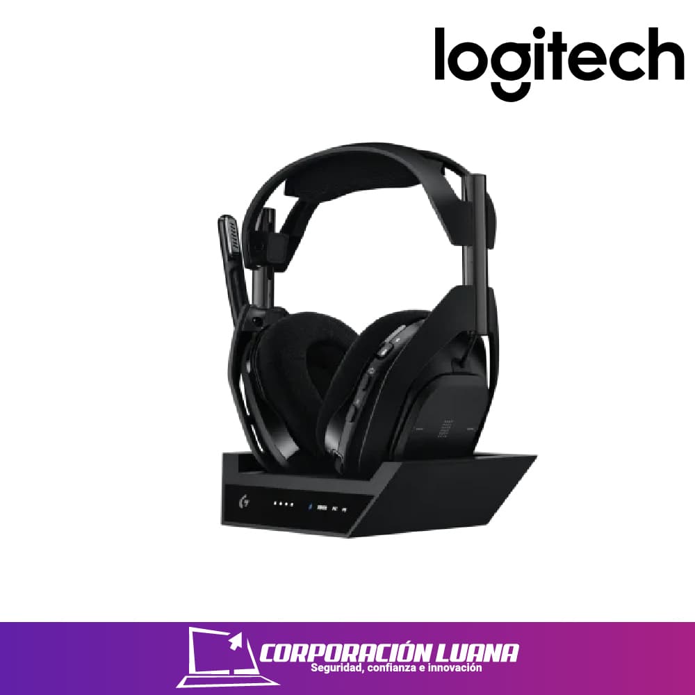 AURICULAR ASTRO A50 X LIGHTSPEED ( 939-002126 ) NEGRO | BT - PS5 - PC - XBOX | BASE INCLUIDA