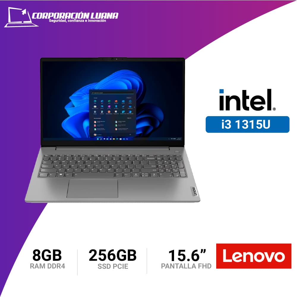 LAPTOP LENOVO V15 G4 IRU INTEL CORE I3 1315U ( V15-G4-IRU ) RAM 8GB | SSD 256GB | INTEGRADO | 15.6" FHD | FREE OS | GRIS  83GW005NLD