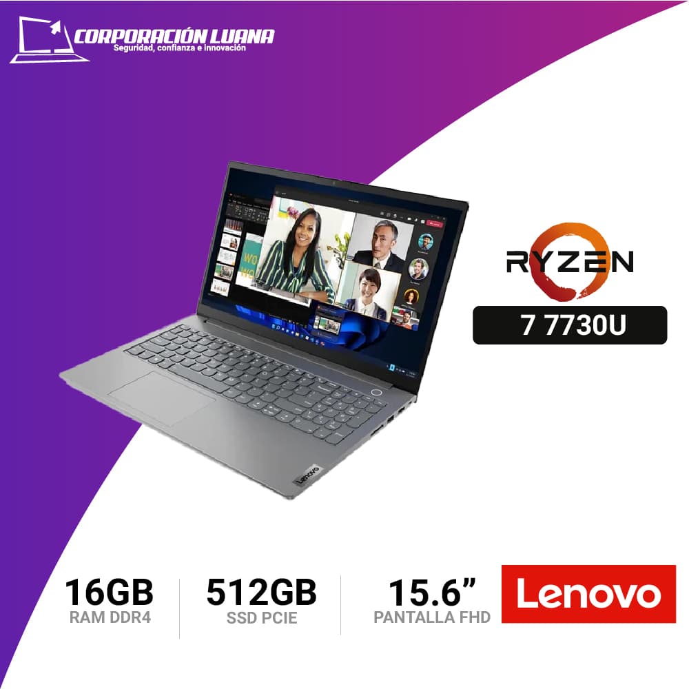 LAPTOP LENOVO V15 G4 AMD RYZEN 7 7730U ( 82YY002YLM ) RAM 16GB DDR4 | SSD 512GB | 15.6" FHD | FREE OS