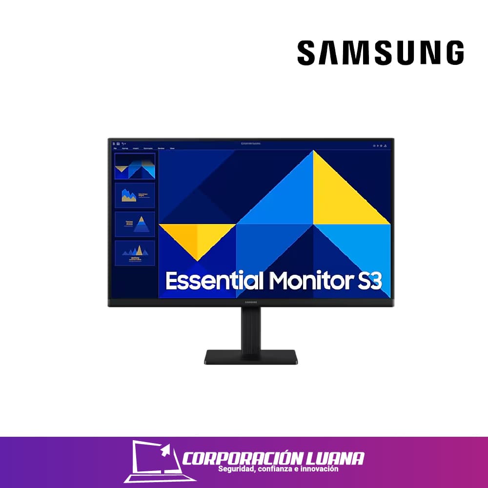 MONITOR SAMSUNG 24" ESSENTIAL S3 ( 24D300GA ) IPS | FHD - 100HZ | HDMI - VGA