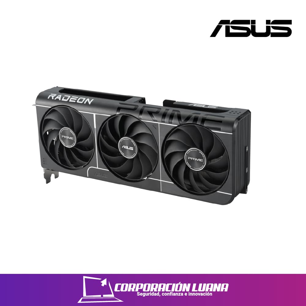 TARJETA DE VIDEO ASUS RADEON RX 9060 XT PRIME OC ( PRIME-RX9060XT-O8G ) 8GB GDDR6 | X3 FAN | 128 BIT | 2 DP - HDMI